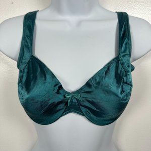 Vintage Maidenform 34D Bra Satin Seduction Stretch Adjustable Straps Nylon Blend